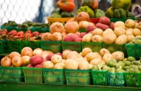 Farmers markets brim with colorful local produce.